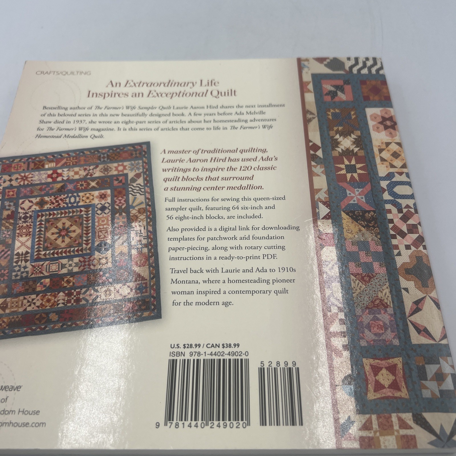 Farmer’s Wife Homestead Medallion Quilt : Letters from a 1910’s Pioneer Woman…