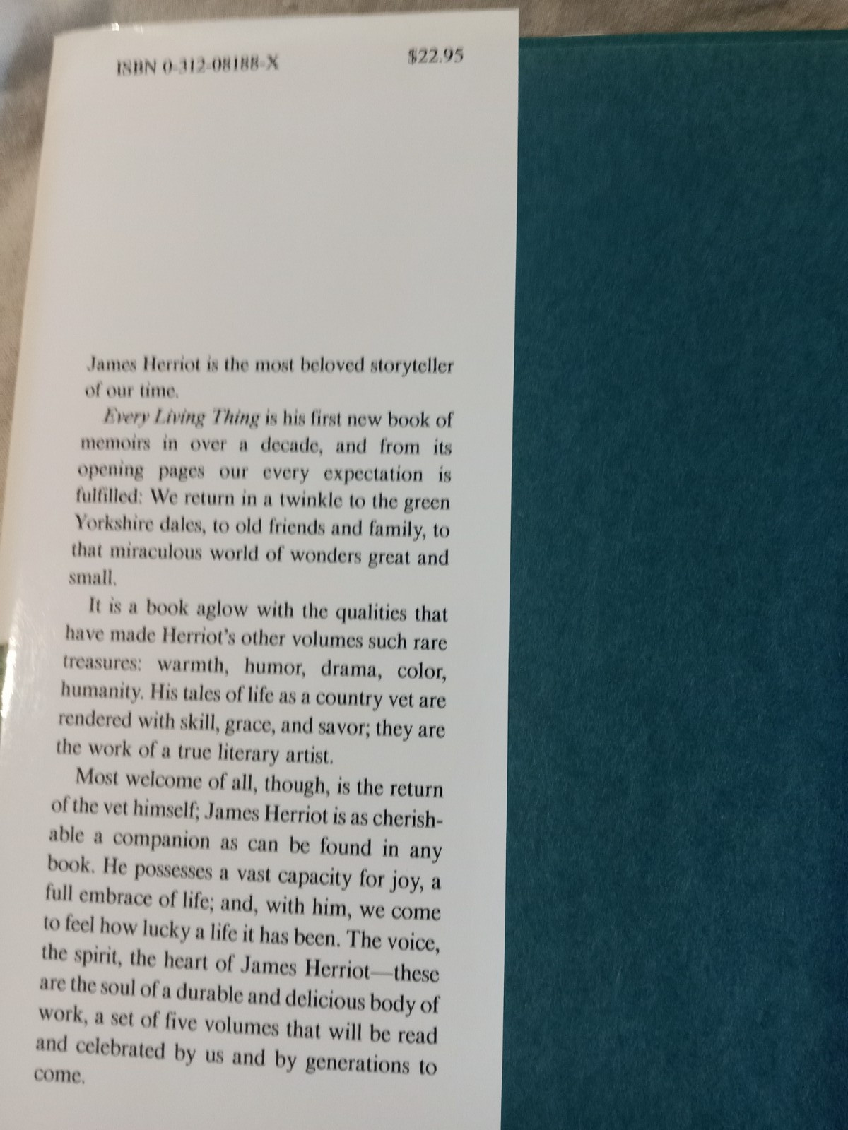 Every Living Thing (All Creatures Great and Small) by James Herriot (1992,…
