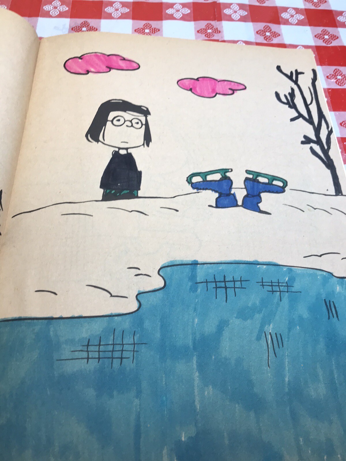 Merry Christmas Snoopy Coloring Book 1979 Used And Some Coloring 11 Inches X 8