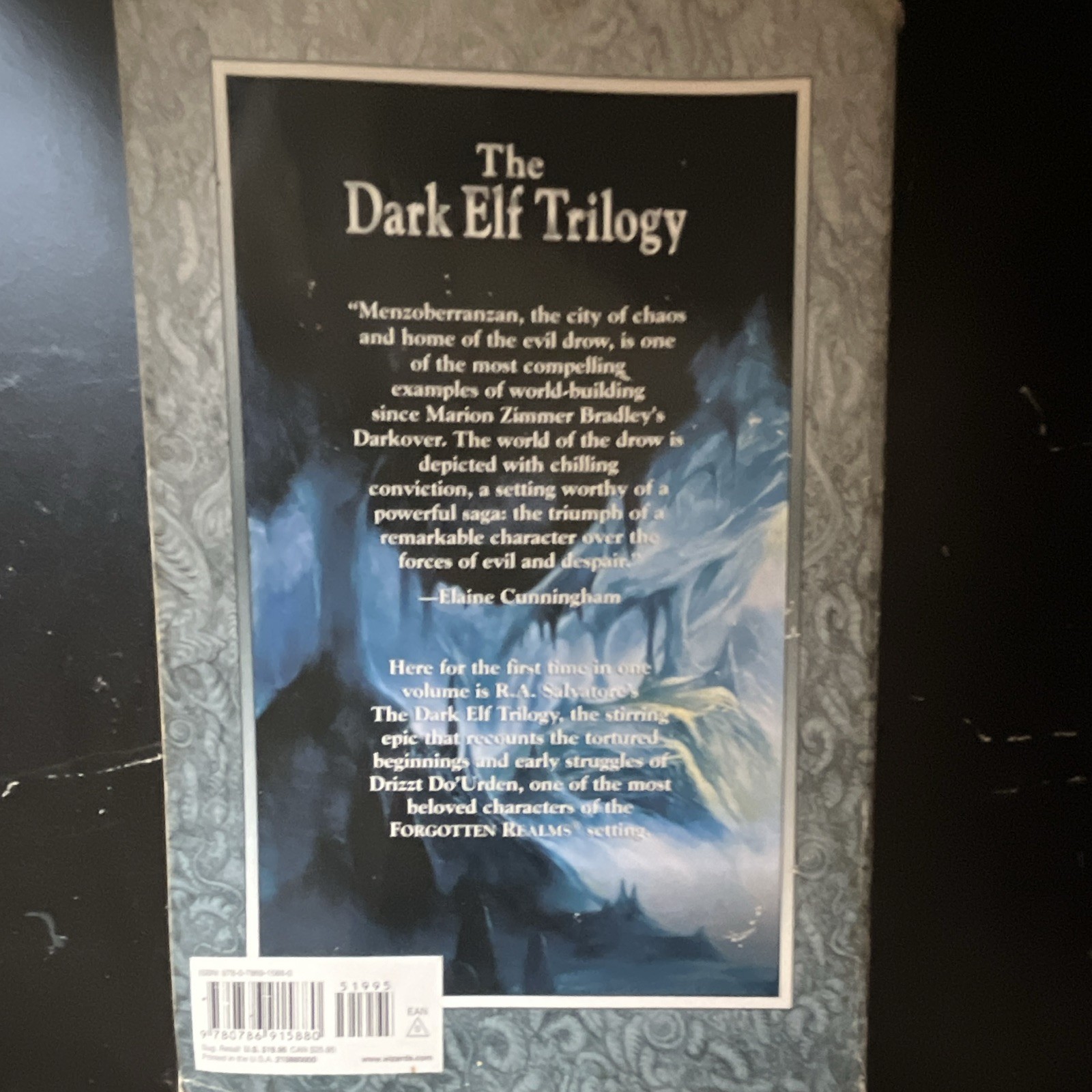 Forgotten Realms The Dark Elf Trilogy R.A. Salvatore Paperback Collector’s Ed