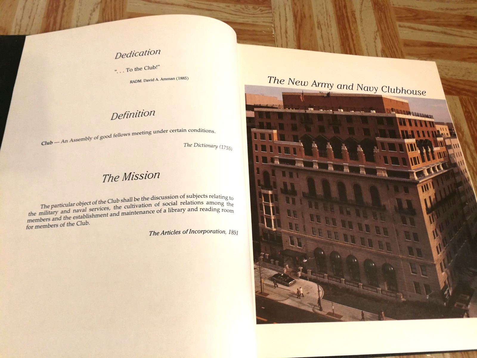 A New Century Beckons, A History of The Army and Navy Club 1988 HC Illustrated