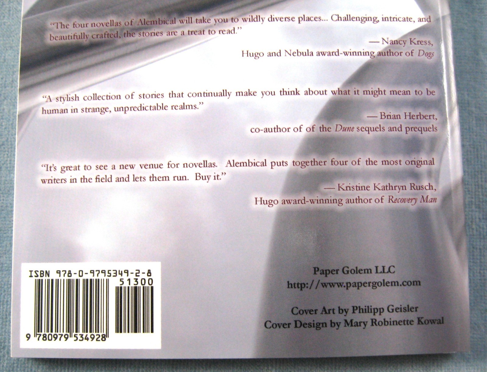 Jay Lake, Bruce Taylor, James Van Pelt, Ray Vukcevich-4 Novellas-Alembical-New