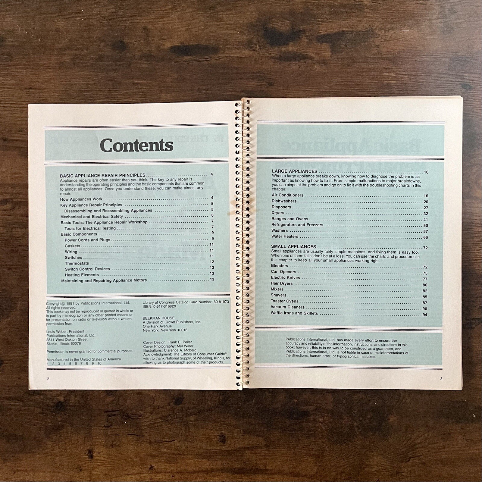 Vtg 1981 Appliance Repairs Made Easy Consumer Guide Book Home Maintenance How To
