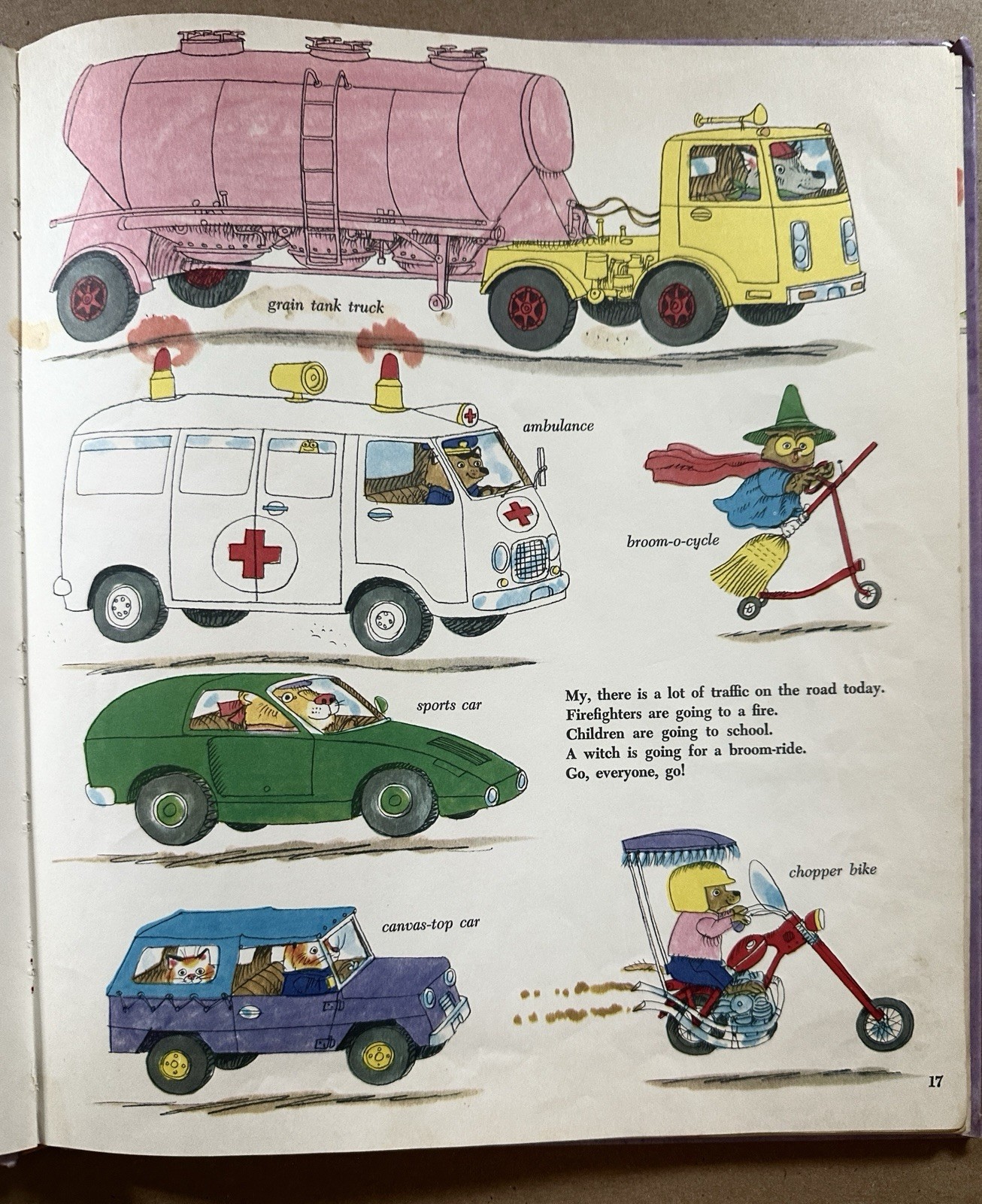 1970s Richard Scarry Large Hardcover Golden Books Busytown Lot of 3 Books
