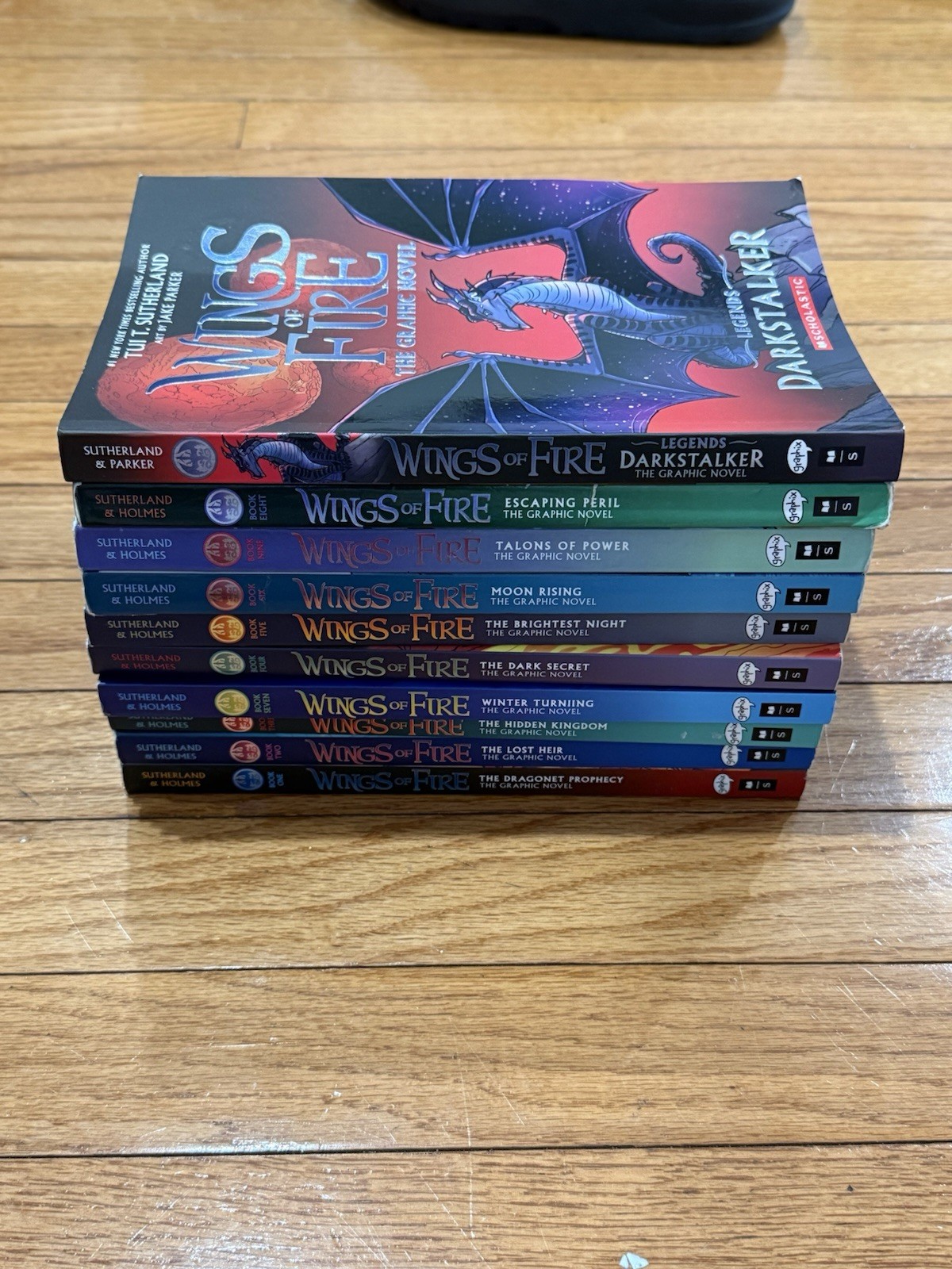 Wings of Fire Graphic Novels 10 Books Series Set Graphix Books 1-9 + Darkstalker