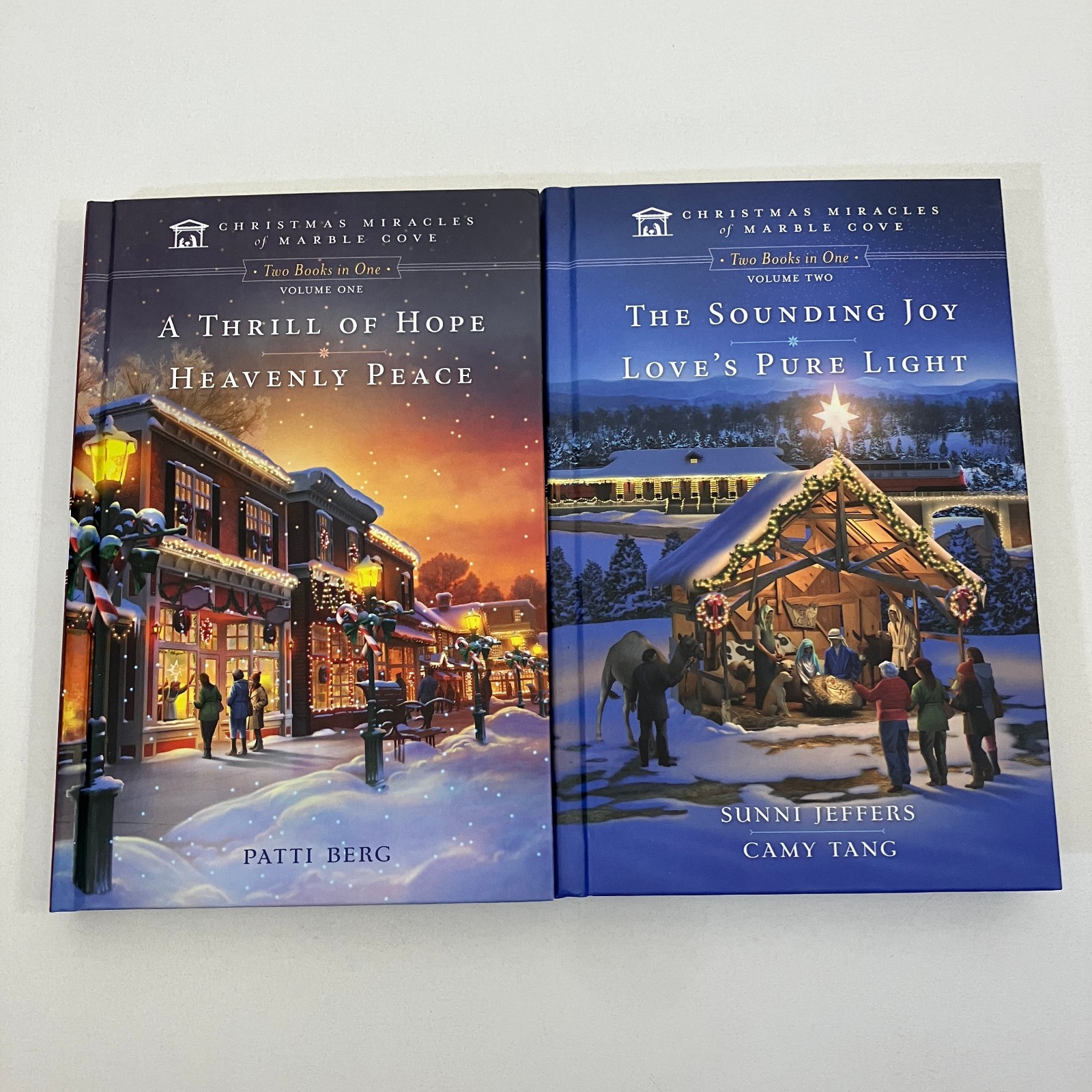 2 Christmas Miracles At Marble Cove 2-in-1 Series Guideposts Hardcover Novel Lot