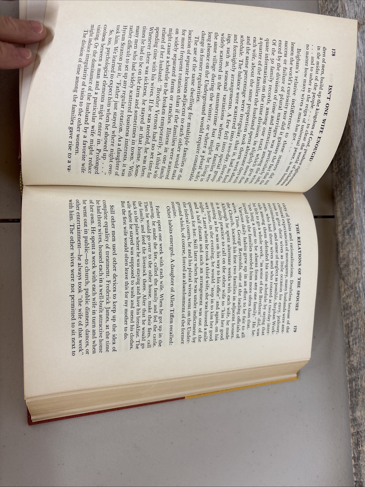 Isn’t One Wife Enough? The Story of Mormon Polygamy-1954 First Ed. w Dust Jacket