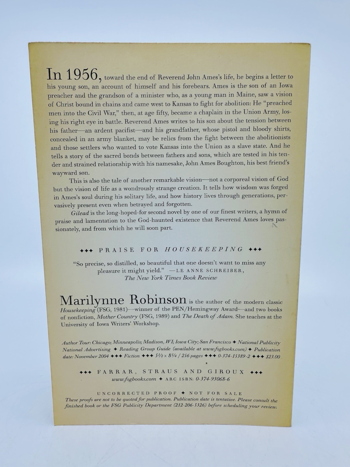 Marilynne Robinson Gilead & Home 4 Book Lot 1st Edition & ARC Each Gilead Signed