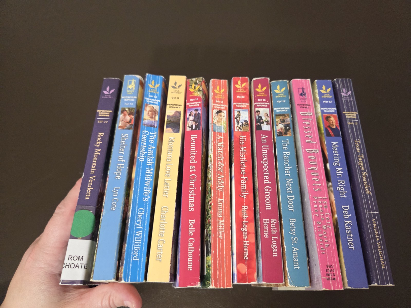 Love Inspired books LOT OF 12 Paperbacks christian romance mixed See Description