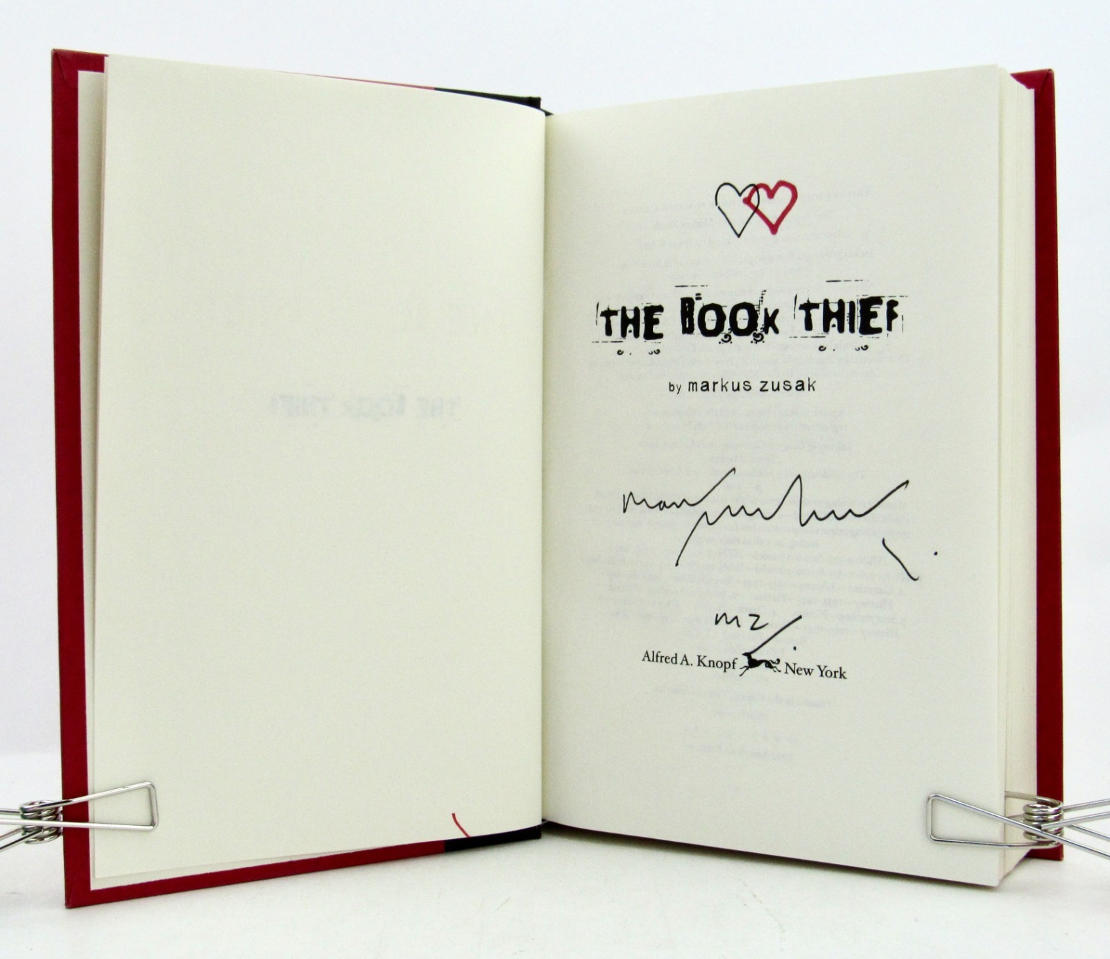 THE BOOK THIEF Markus Zusak 2006 First Edition 1st Printing Signed HBDJ EXC L1