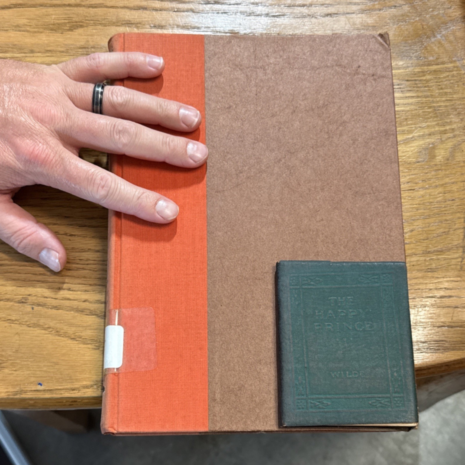Antique Little Leather Library Oscar Wilde The Happy Prince Miniature Book