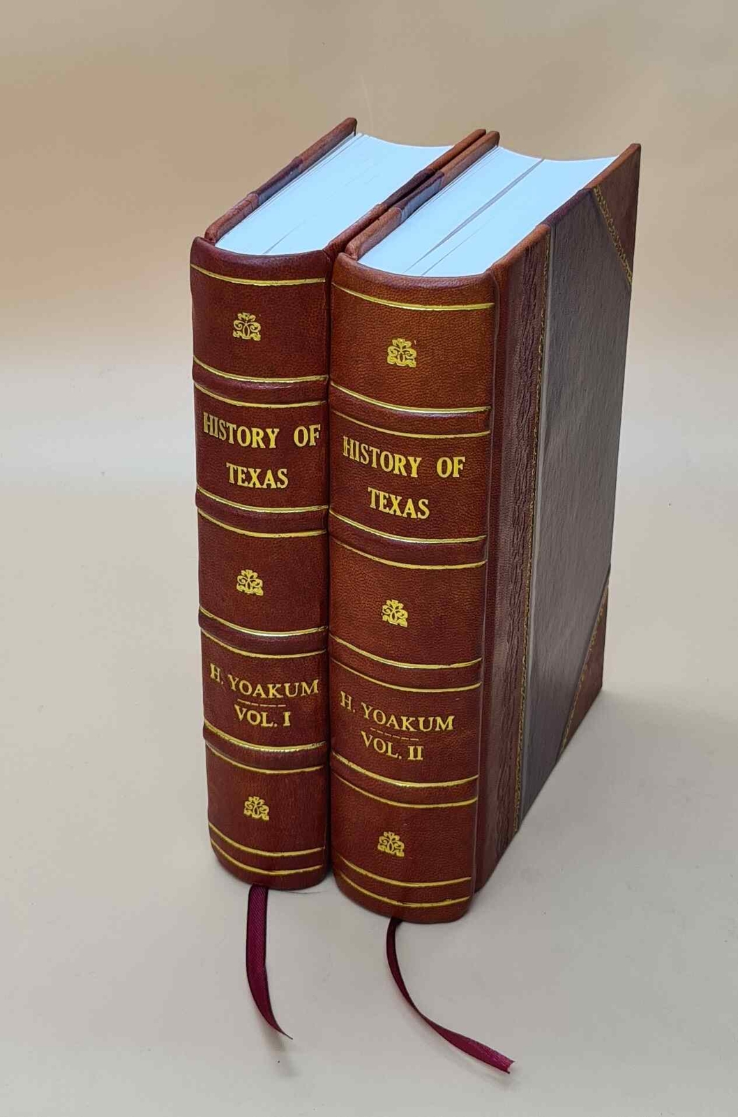 History Of Texas From Its First Settlement V. 1-2 1856 [Leather Bound] Set Of 2