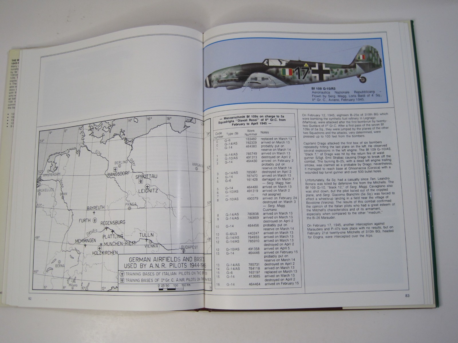 The Messerschmitt 109 in Italian Service 1943-1945 By Ferdinando D’amico HC 1985