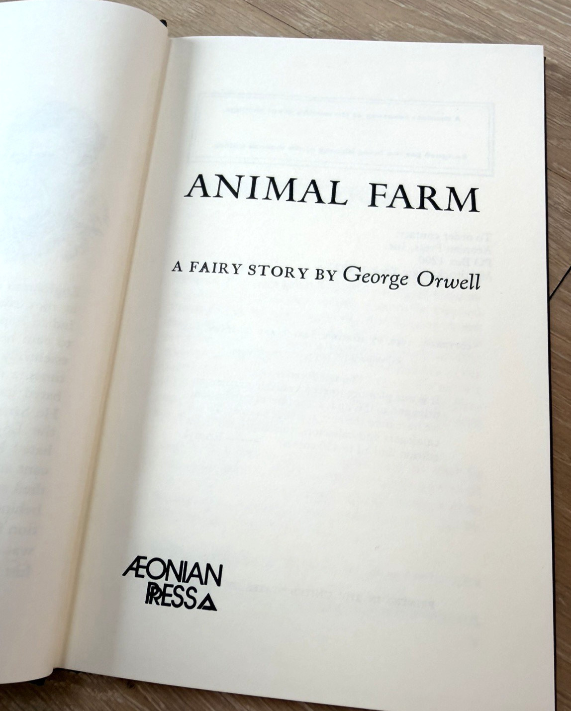 Animal Farm – George Orwell – Penguin Hardcover 1977 – Vintage Classic