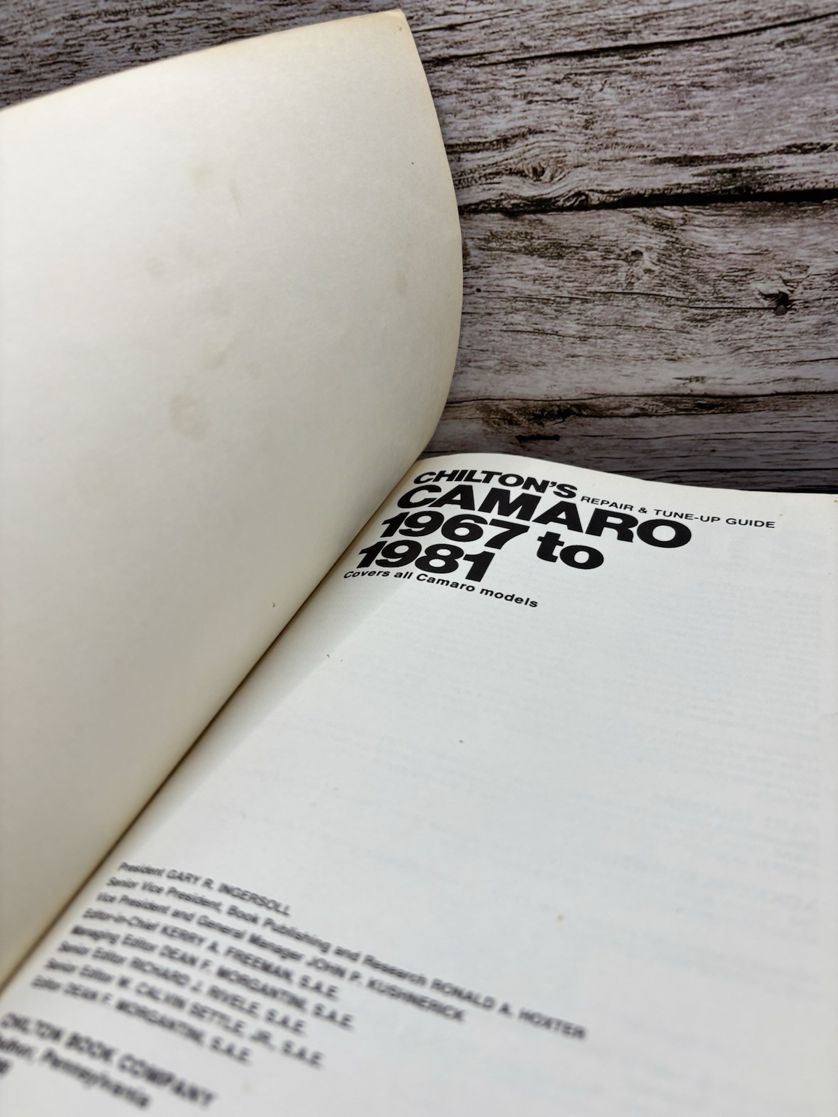Chilton’s 1967-1981 Chevrolet Camaro Repair Manual Tune-Up Guide All Model 6735