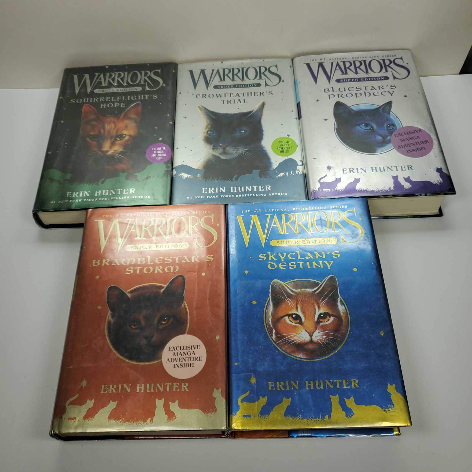 Lot 5 Erin Hunter Books Super Editions Hardcover Warriors Set
