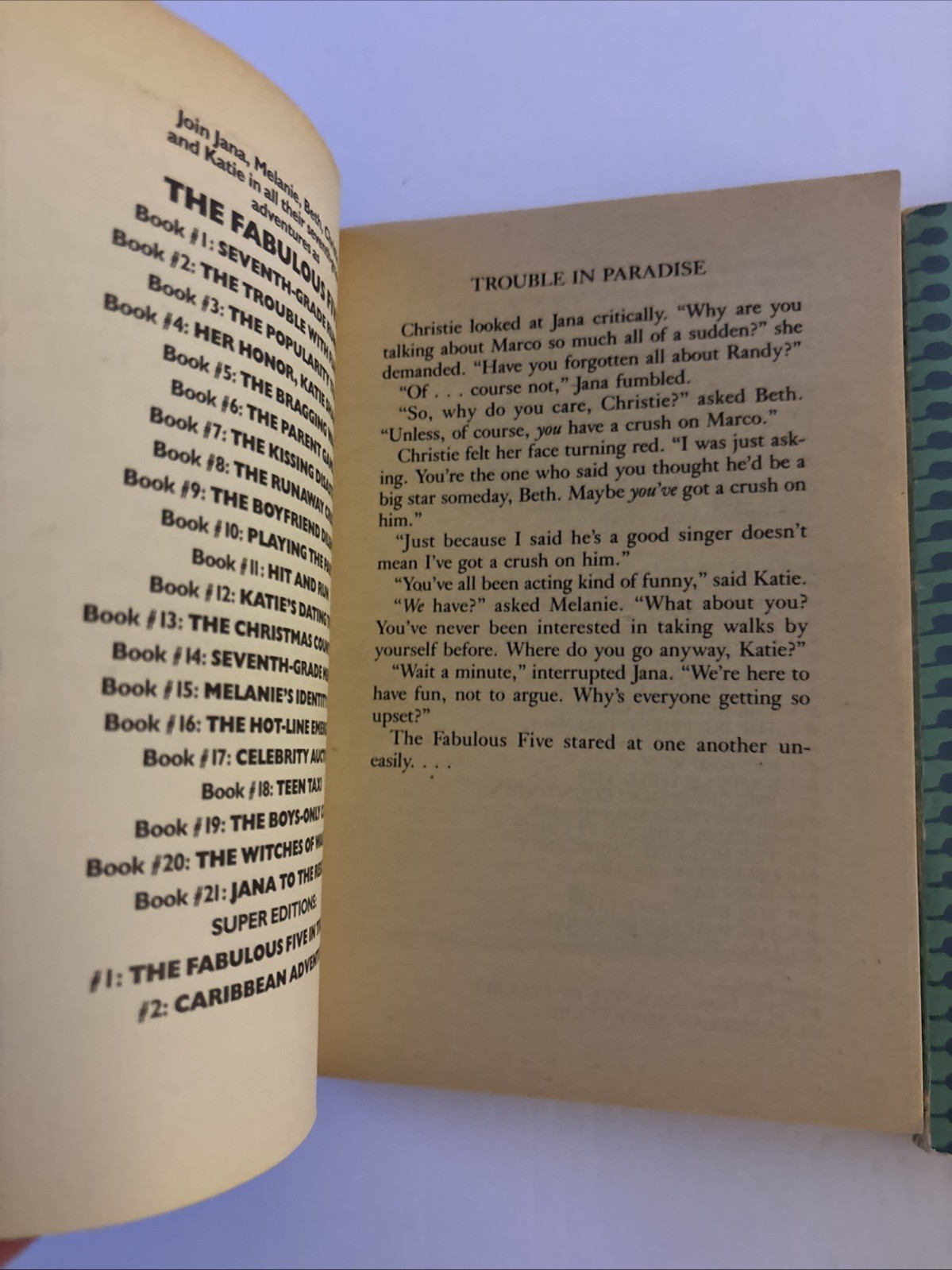 Lot of 2 Vintage The Fabulous Five Paperback Books (#10 and Super Edition)