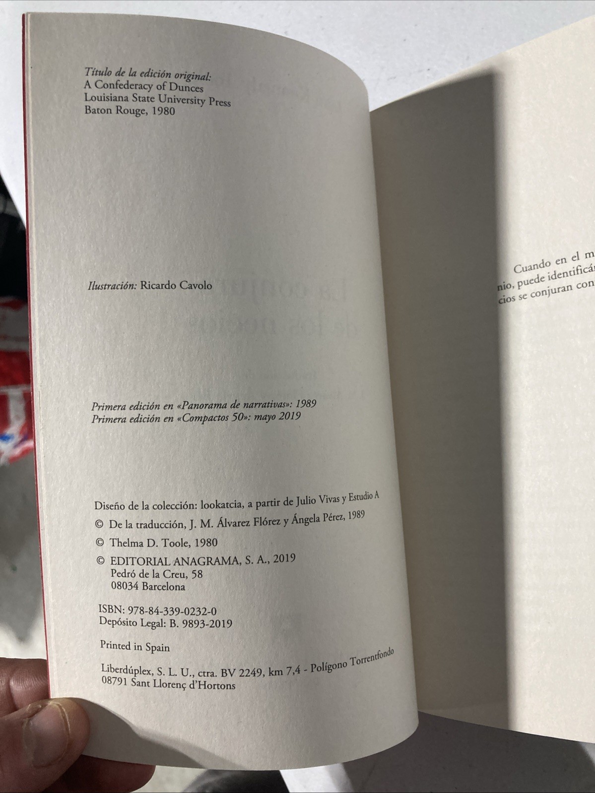 Conjura de Los Necios by John Kennedy Toole (2019, Trade Paperback)