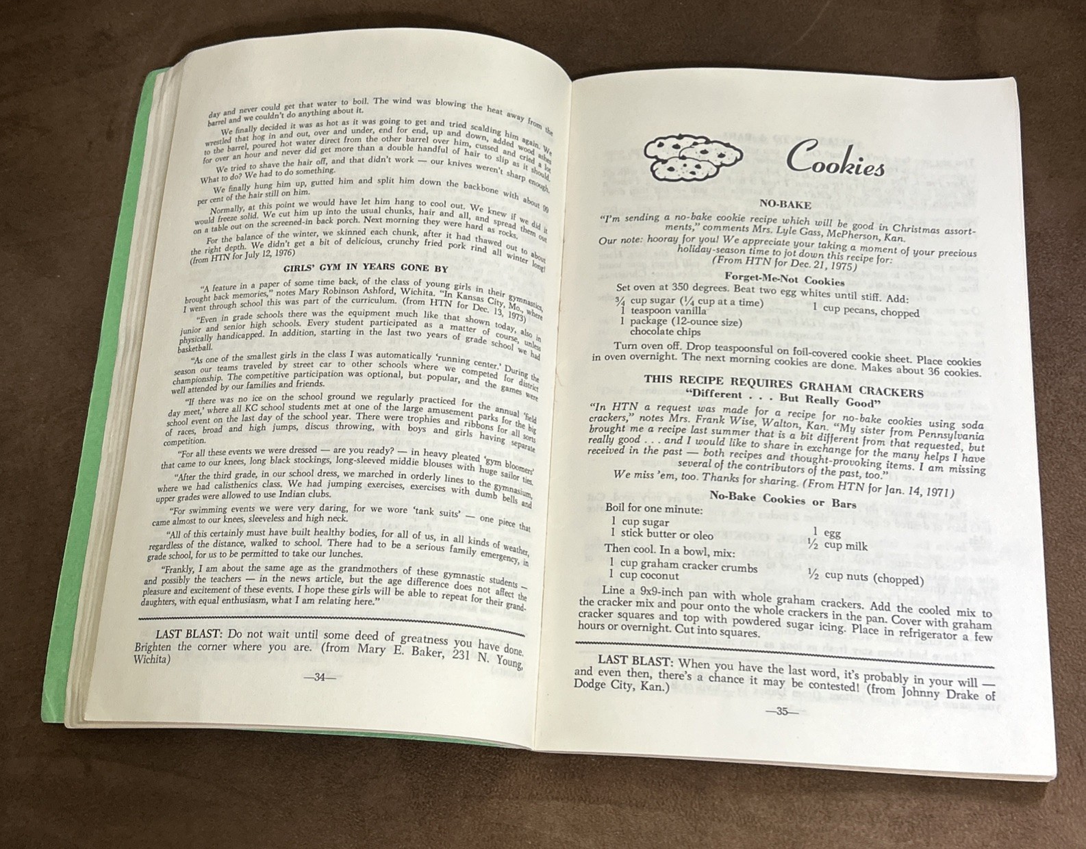 Vintage Home Town News RARE RECIPES & BUDGET SAVERS Vol. IV 112 pages c. 1978