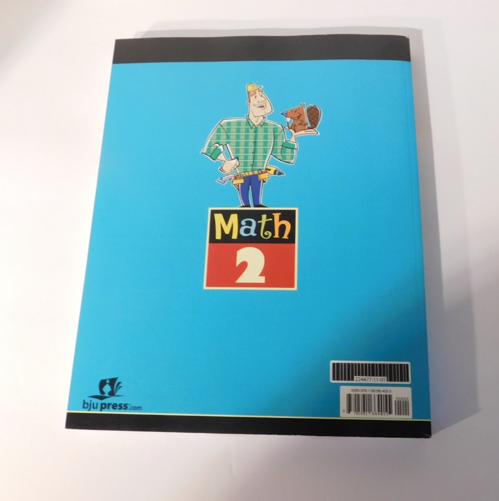 Math 2 Reviews – BJU Curriculum – barely Used – 328 pages Private and home schoo