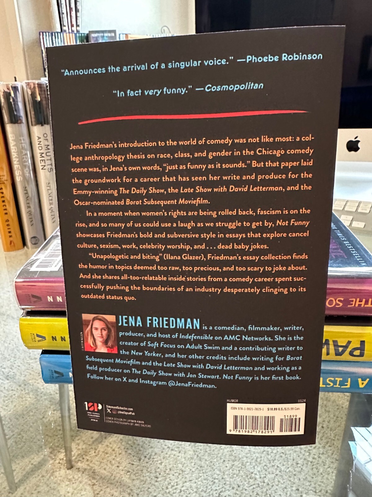 Jena Friedman Not Funny…And Other Things NEW 1st Atria Ed/1st Prt Paperback