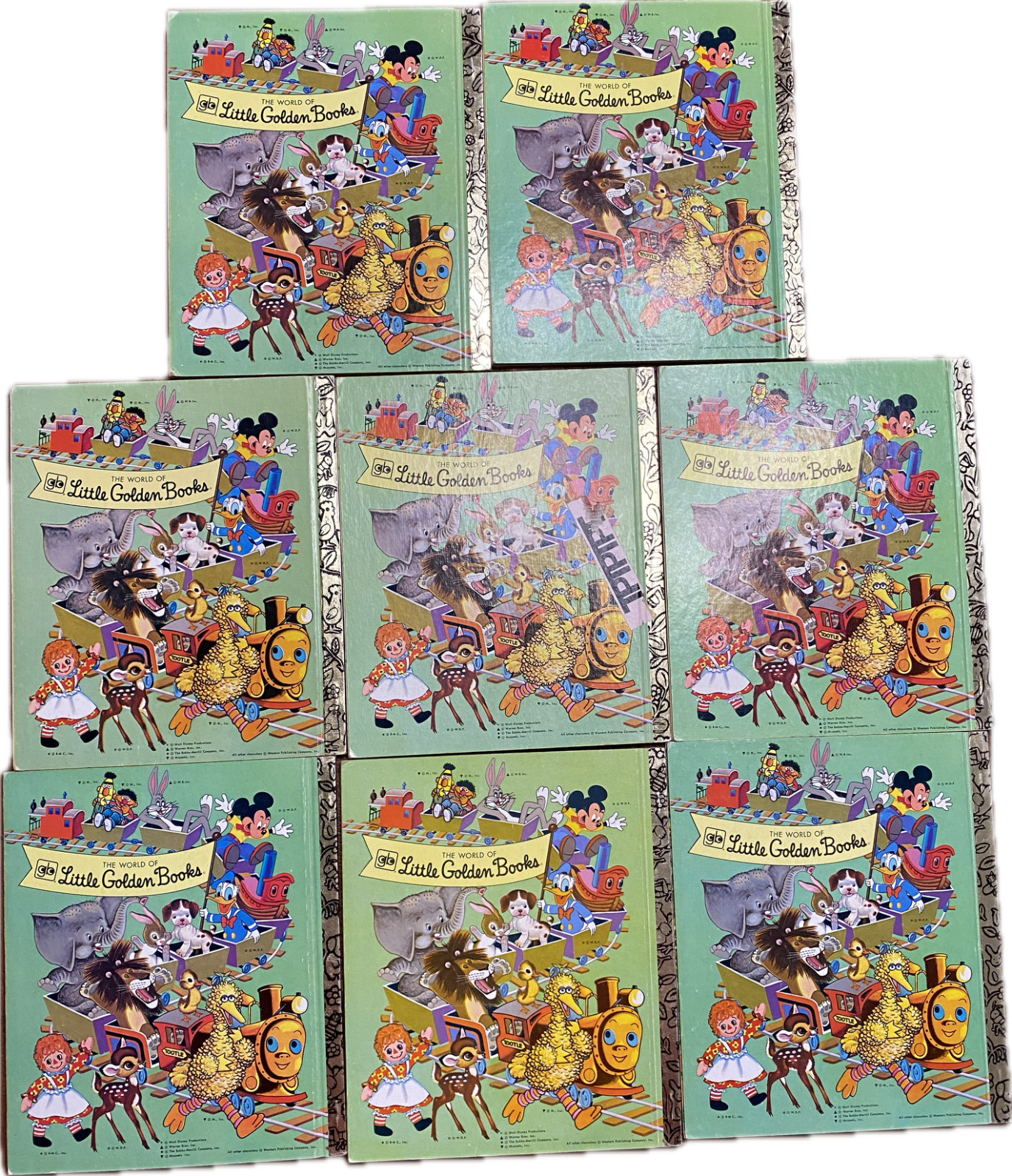 Lot of 8. 1970’s Little Golden Books ABCs Numbers Words Sounds Counting Verses