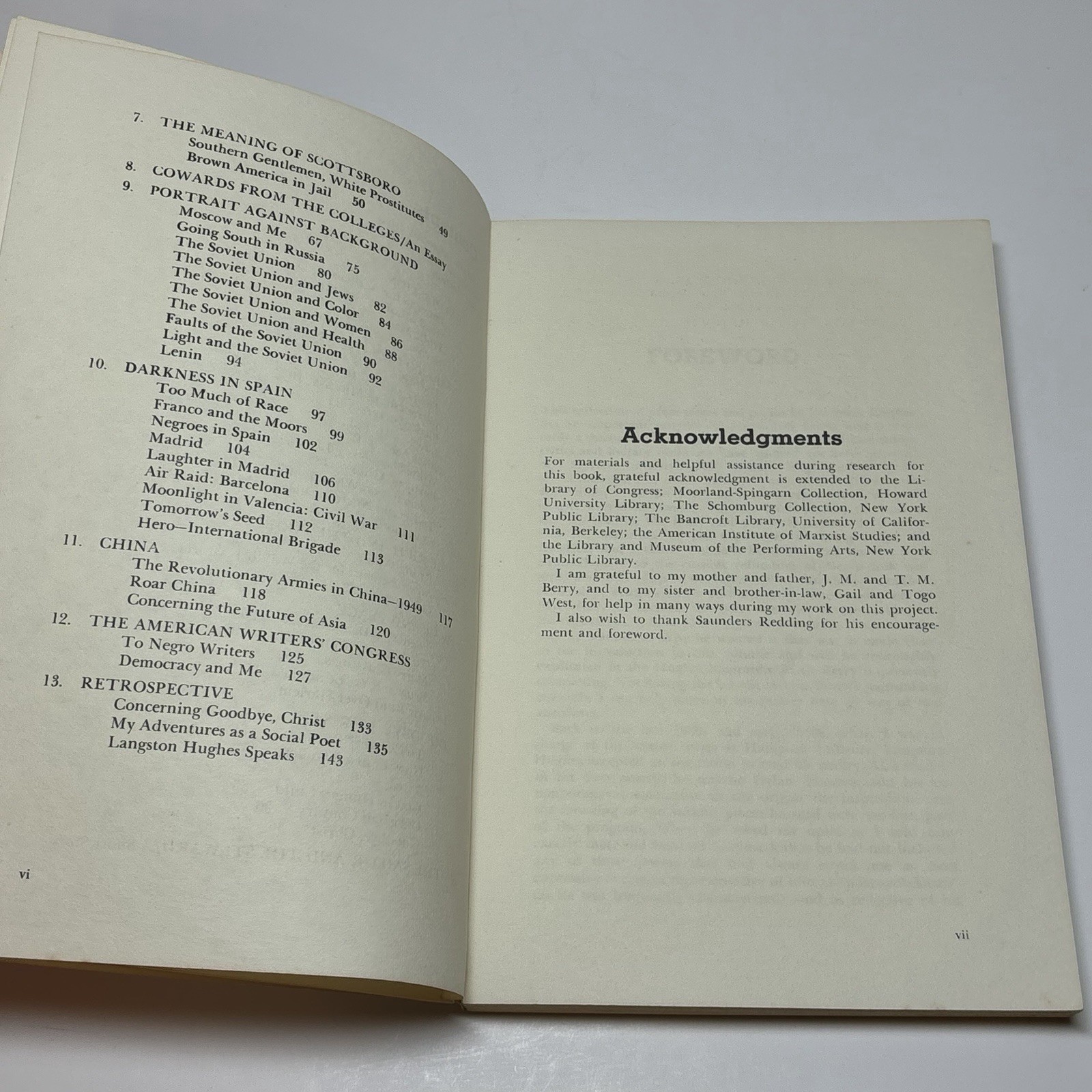 Good Morning Revolution: Social Protest Writings by Langston Hughes VTG PB 1973