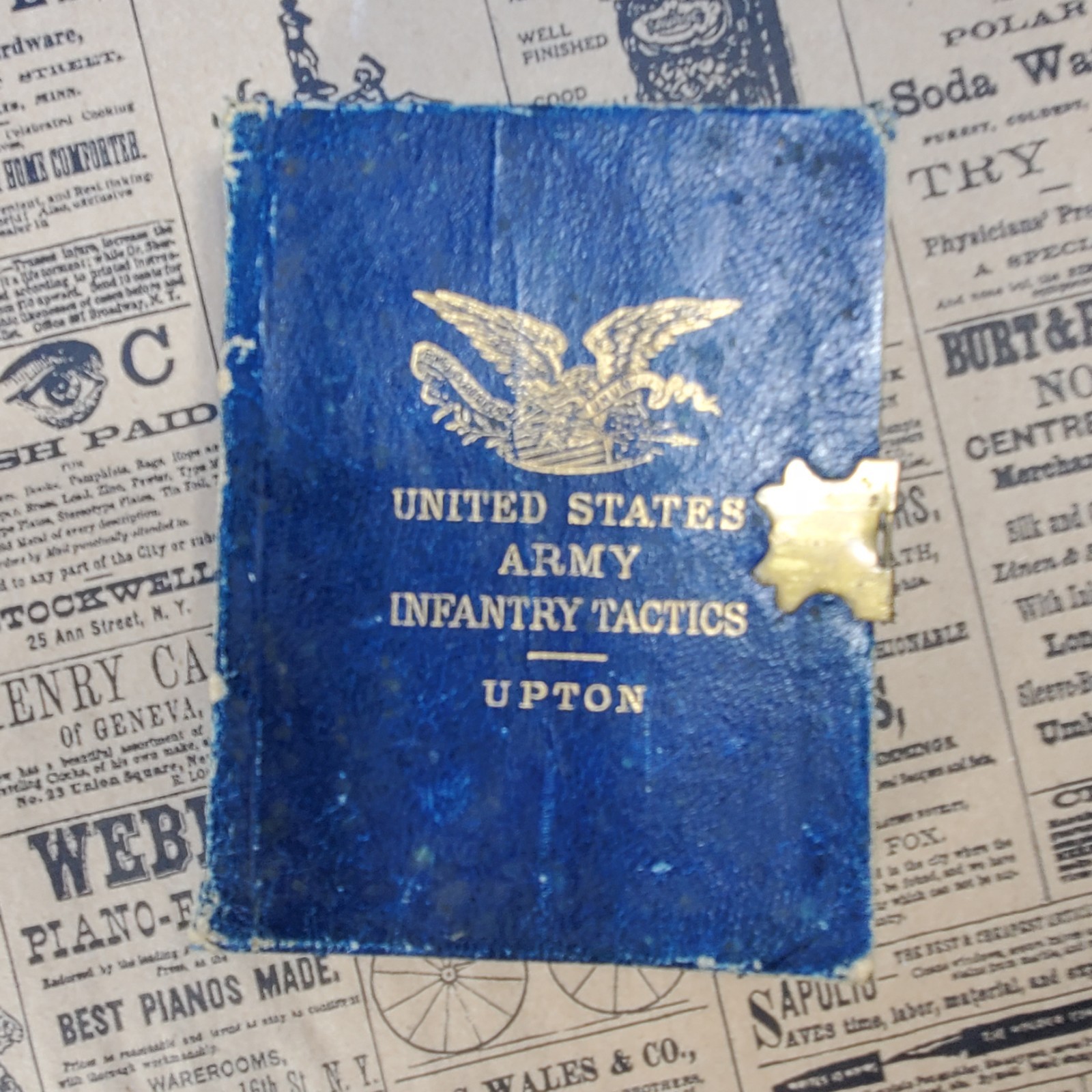 United States Army Infantry Tactics Book Upton 1886 American Military Antique
