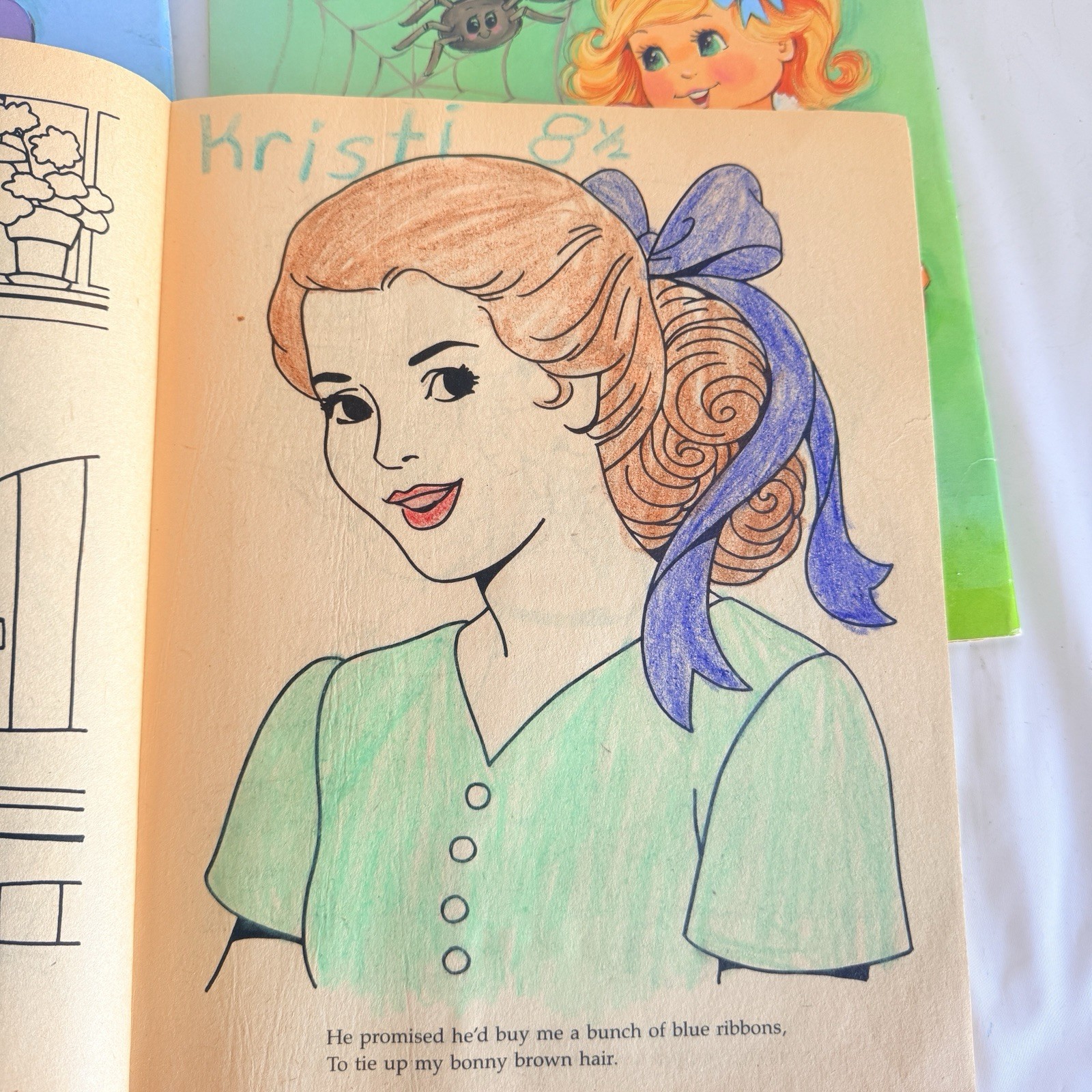 Mother Goose Nursery Rhymes Vintage 1980s Coloring Book Lot Of 3