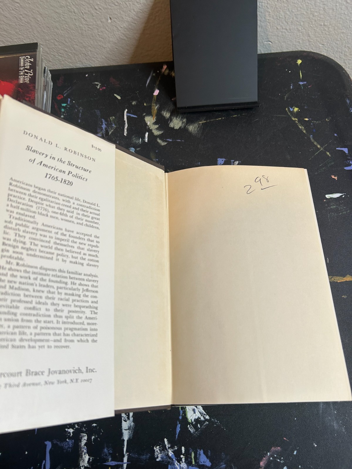 Slavery in the structure of American politics, 1765-1820 (The Founding of the ..