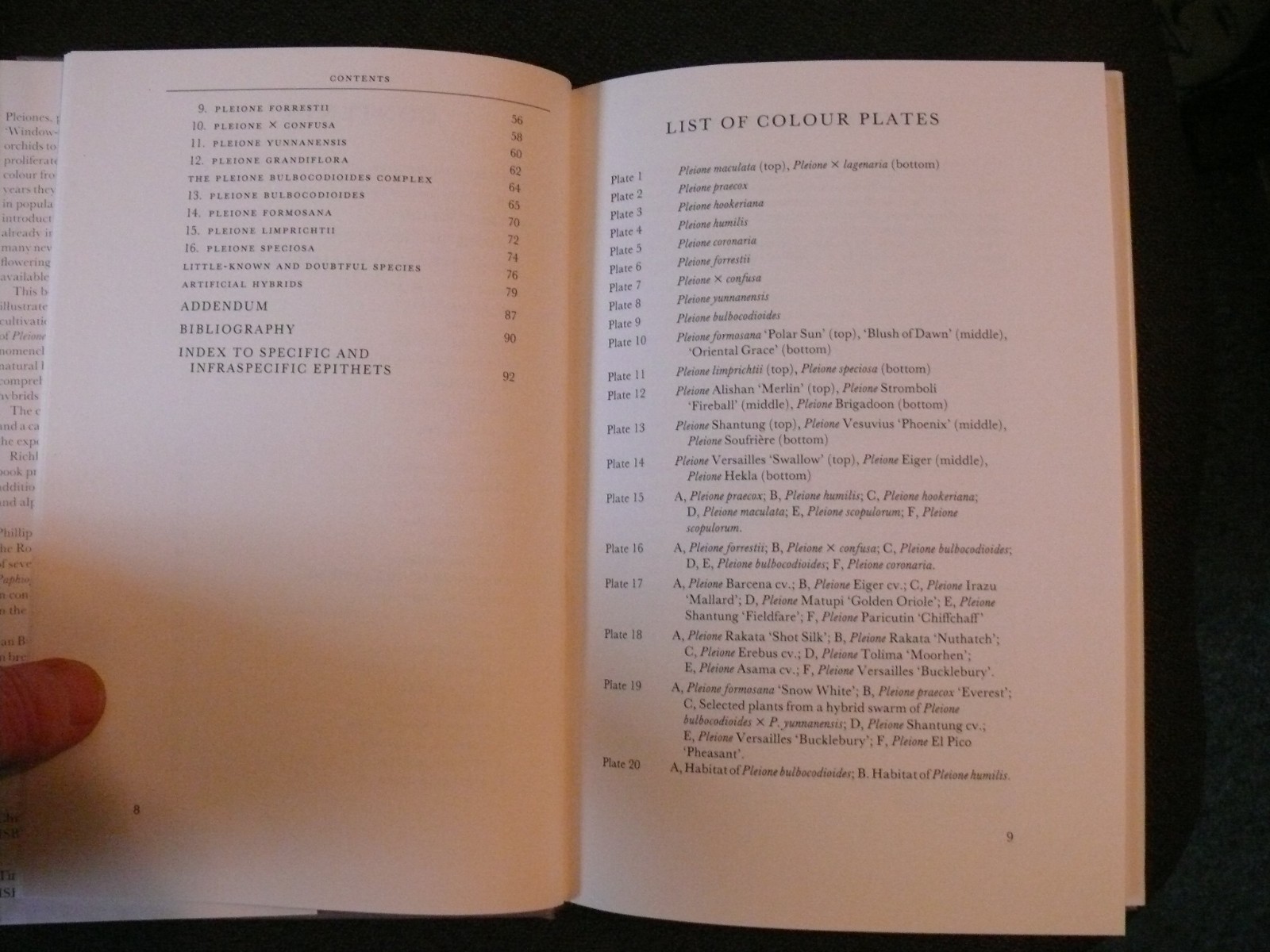 The Genus Pleione A Kew Magazine Monograph by Phillip Cribb and Ian Butterfield