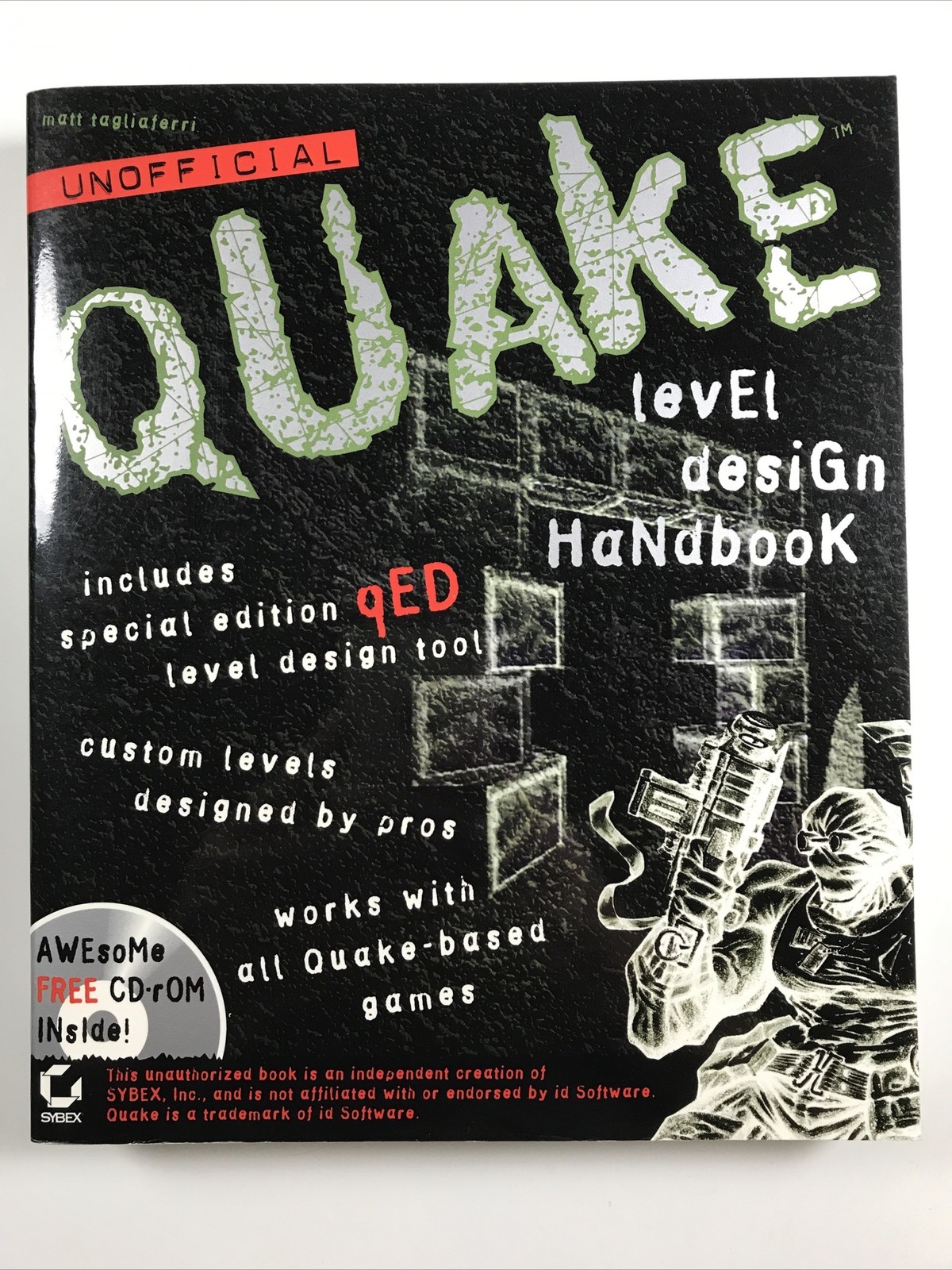 QUAKE Level Design book w/ CD Matt Tagliaferri video Game Handbook Sybex