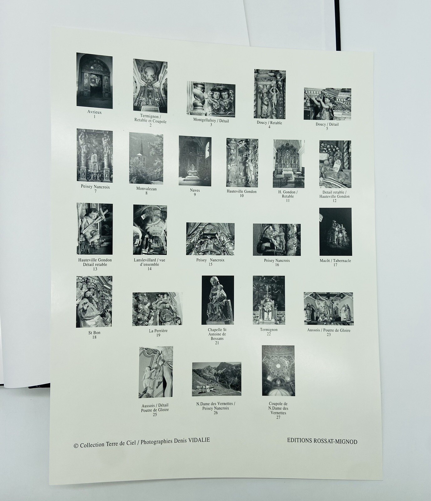 Chemins De Baroque Denis Vidalie French Photo Hardcover Book; Printed in FRANCE