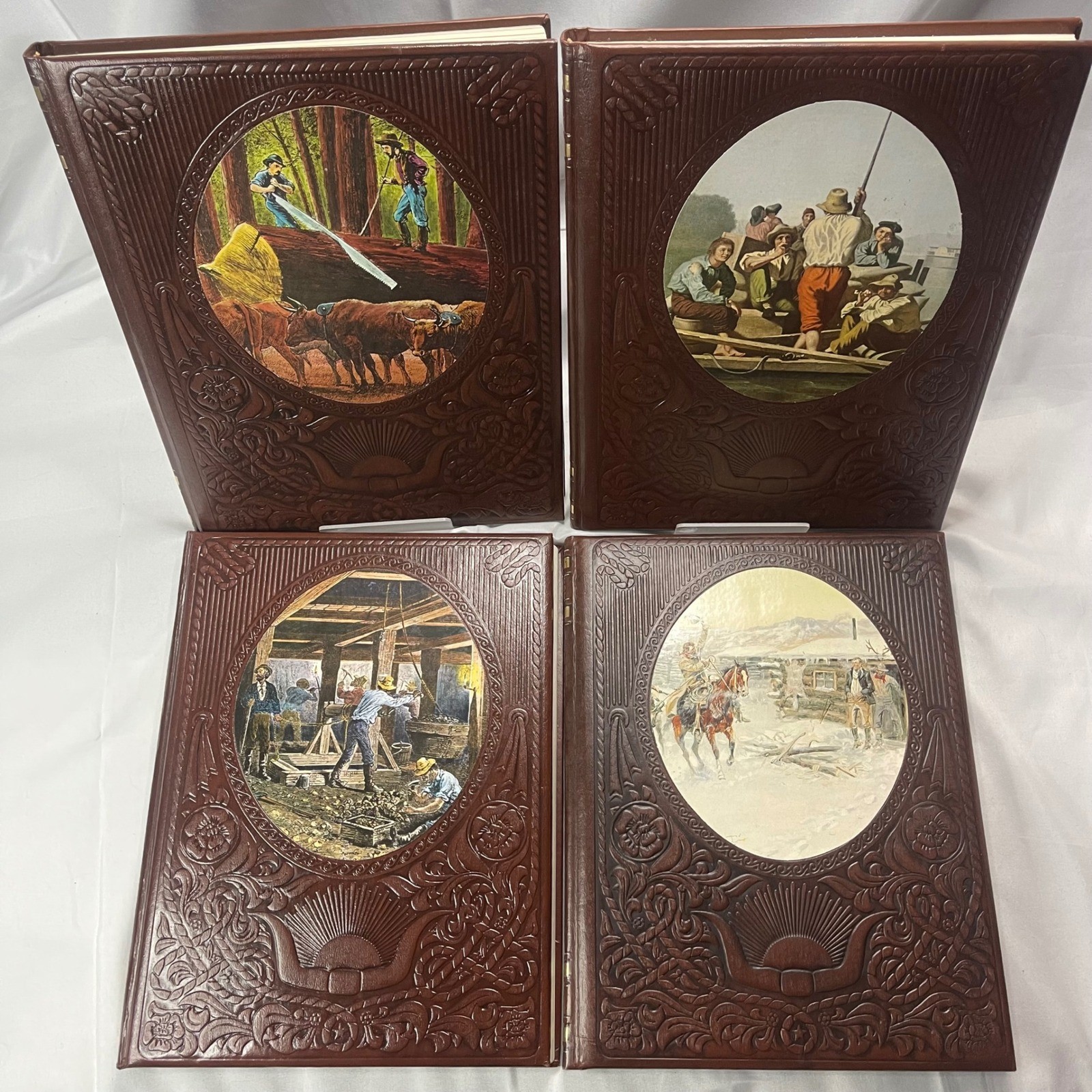 Time Life Books The Old West Series Set of 4 Miners Ranchers Loggers Rivermen