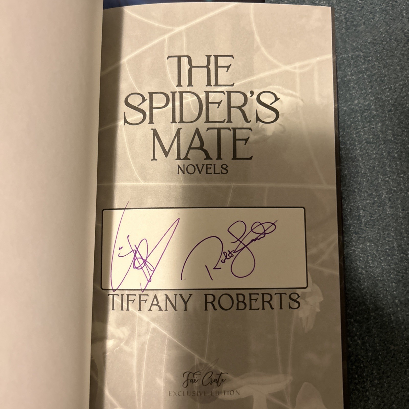 FaeCrate Spider’s Mate Trilogy Signed Gilded Edges Embossed Slip Case