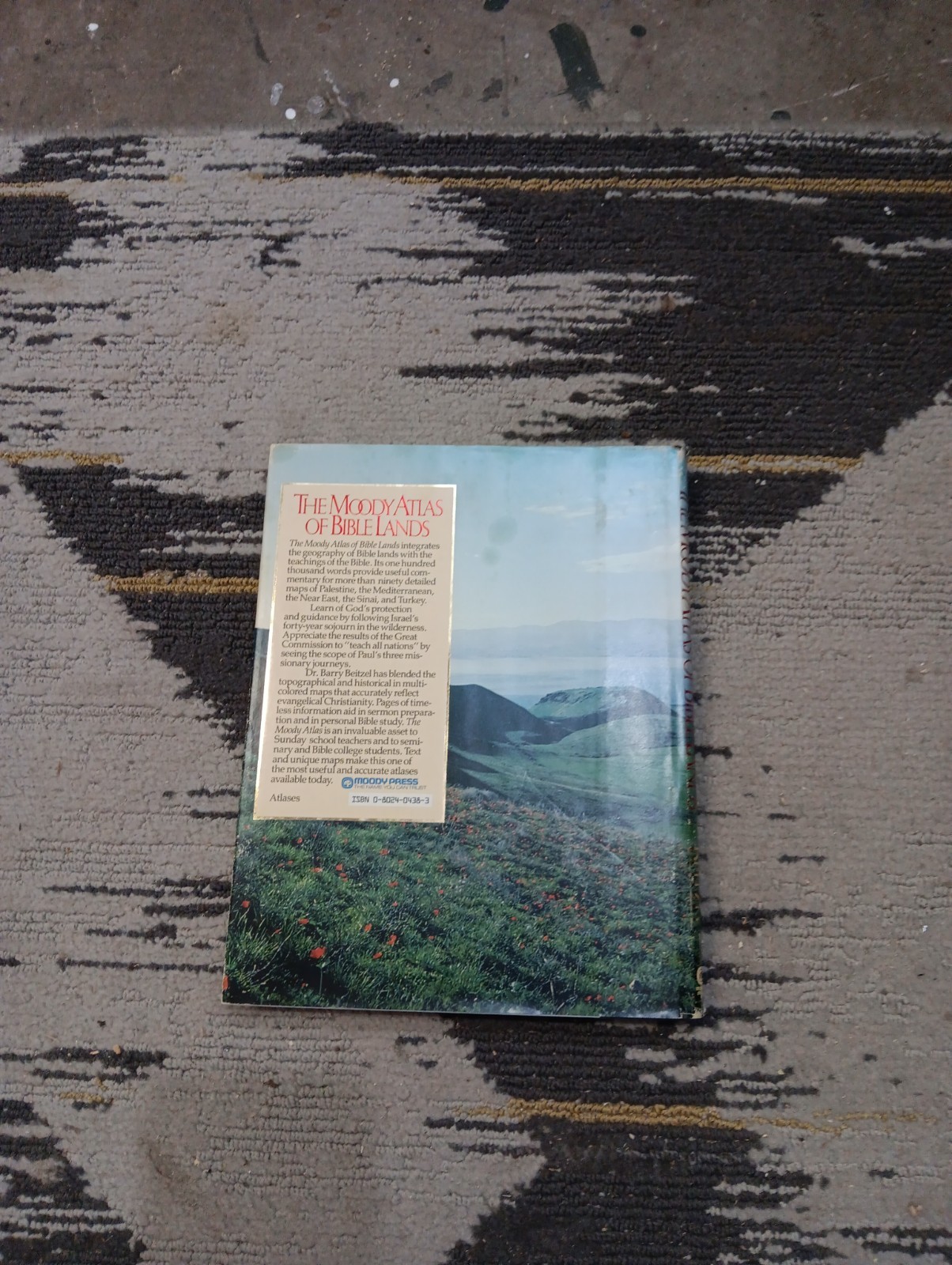 Moody Atlas of Bible Lands by Barry Beitzel Hardcover Great Condition