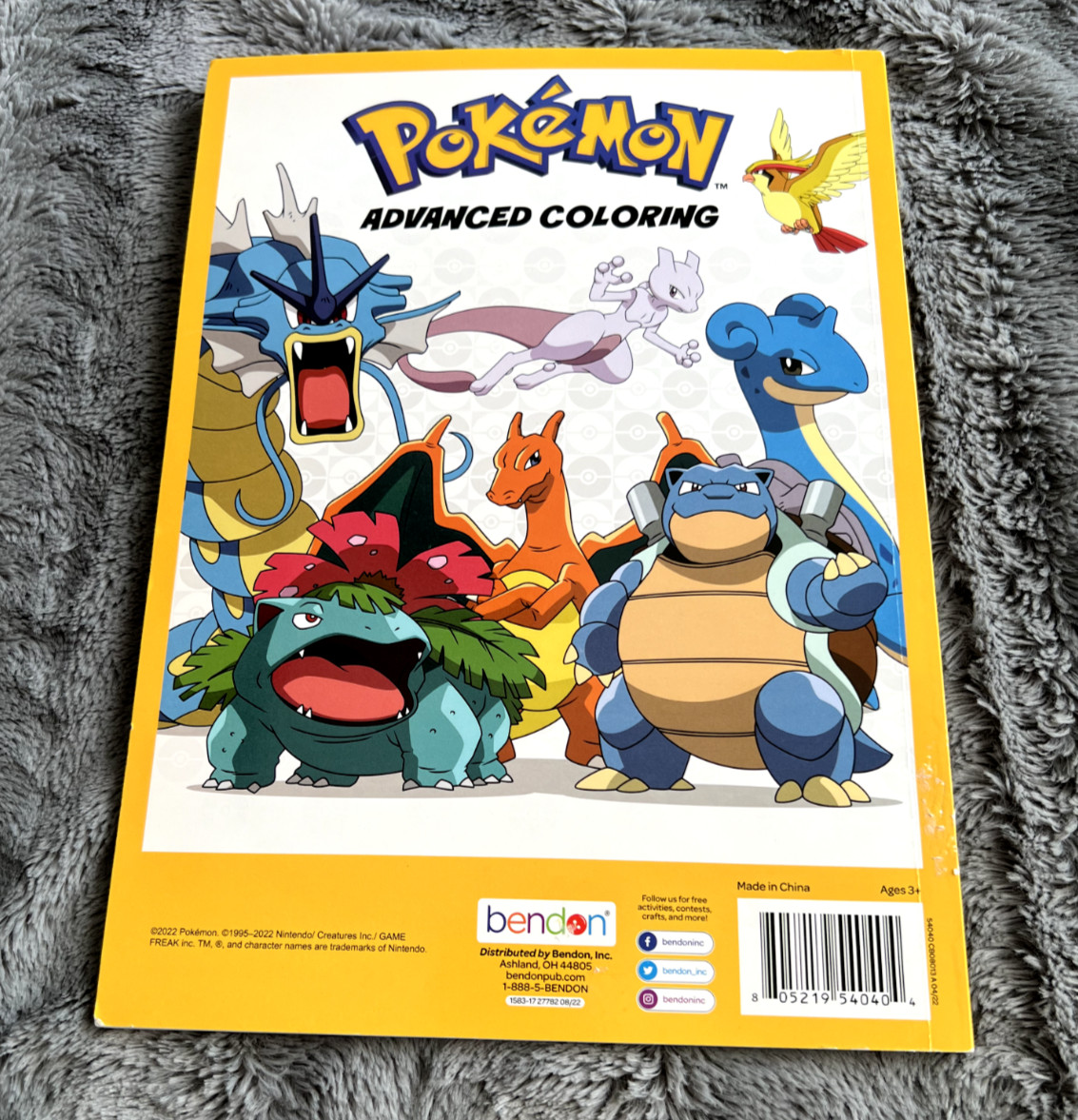 Bendon Pokémon Advanced Coloring Book – 40 pages