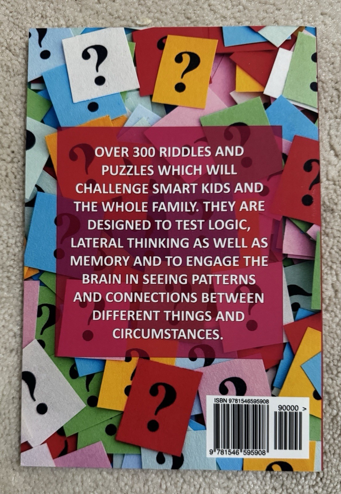 Difficult Riddles For Smart Kids 300 Riddles Brain Teasers, M Prefontaine, NEW