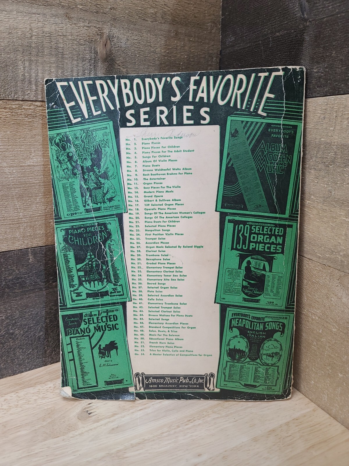 Vtg Everybody’s Favorite Songs Series No. 1 By Amsco Music Publishing Co. 1933