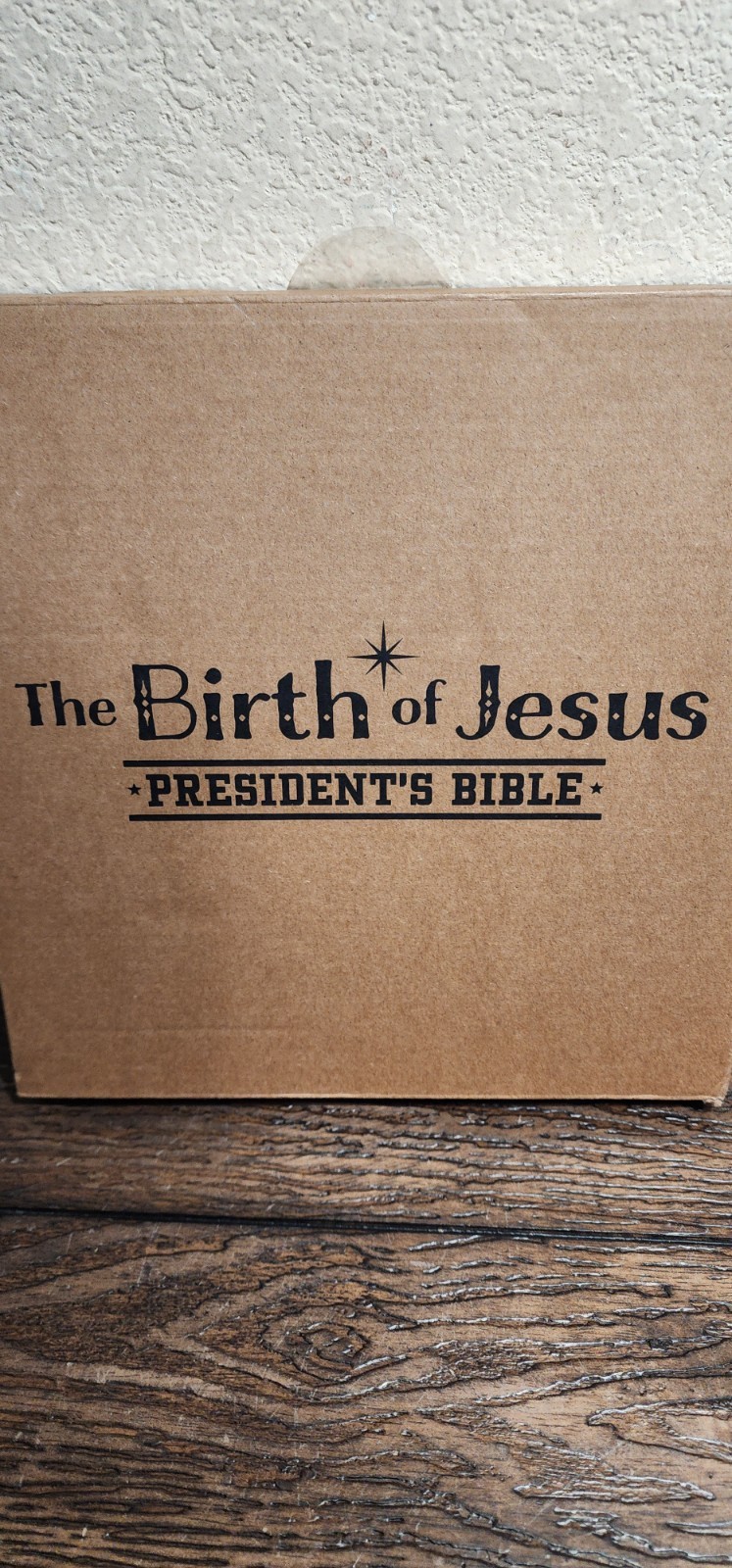 The Birth of Jesus Kids Talking Book w/ Trump Voice Nativity Gift Hardcover New