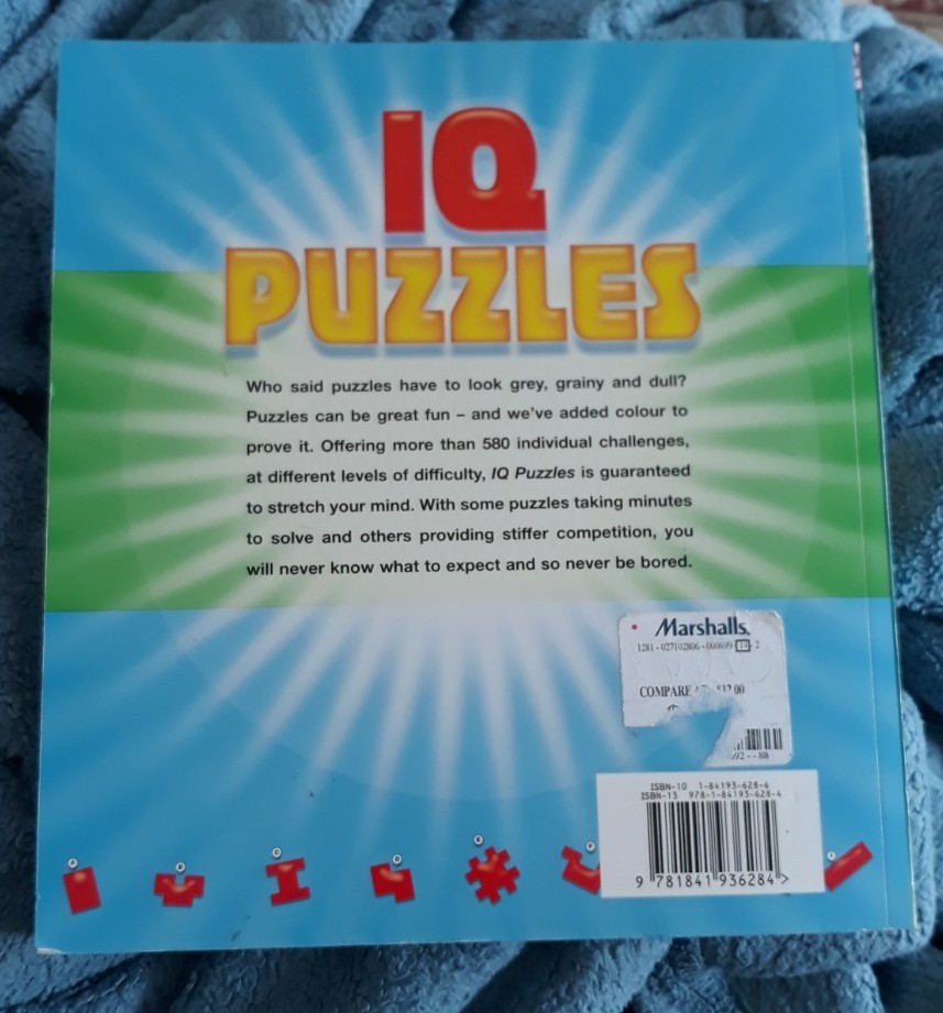 IQ Puzzles, Capella, Arcturus Publishing Limited, 2008, Excellent Condition