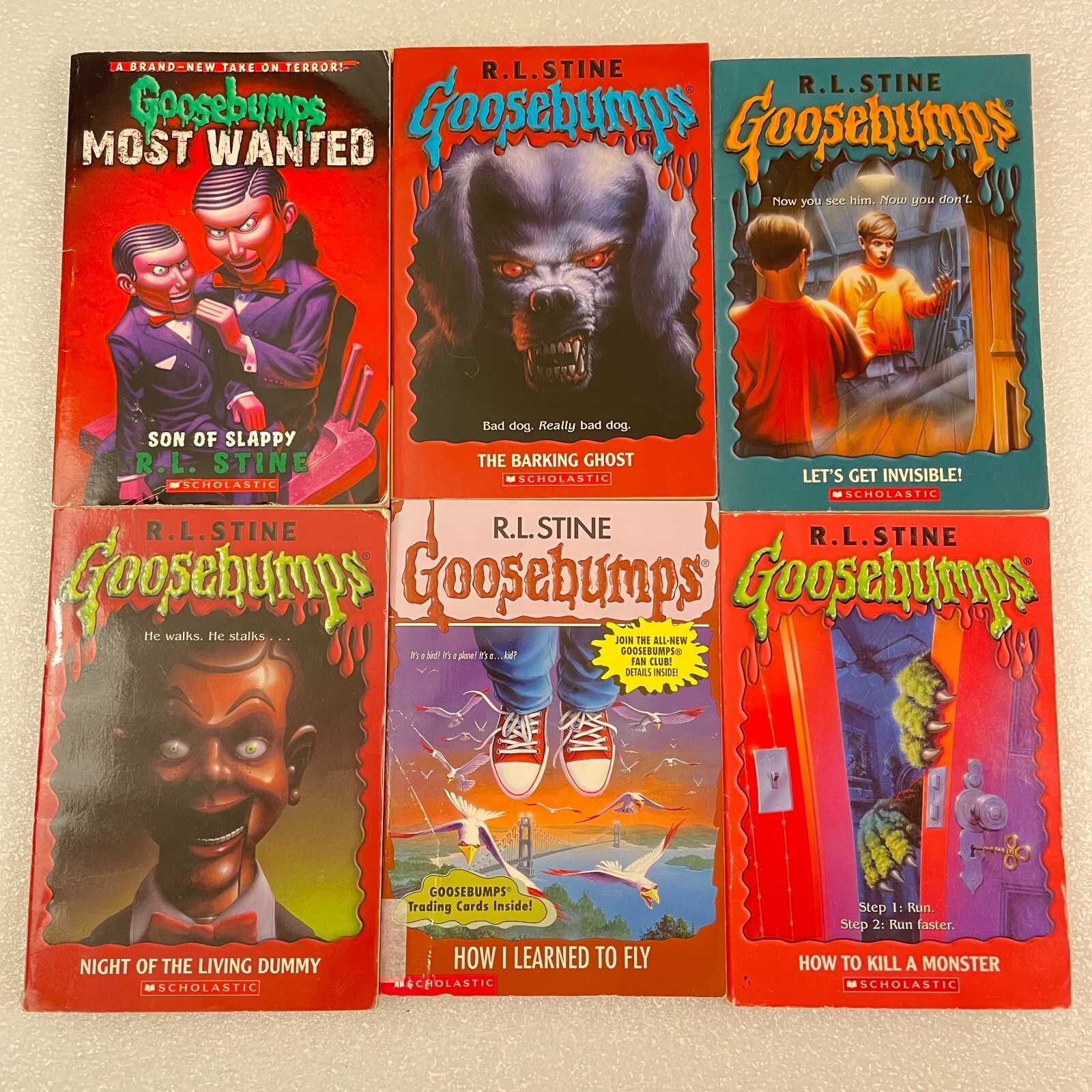 6 GOOSEBUMPS tpb lot by R. L. Stine Night of the Living Dummy Son of Slappy