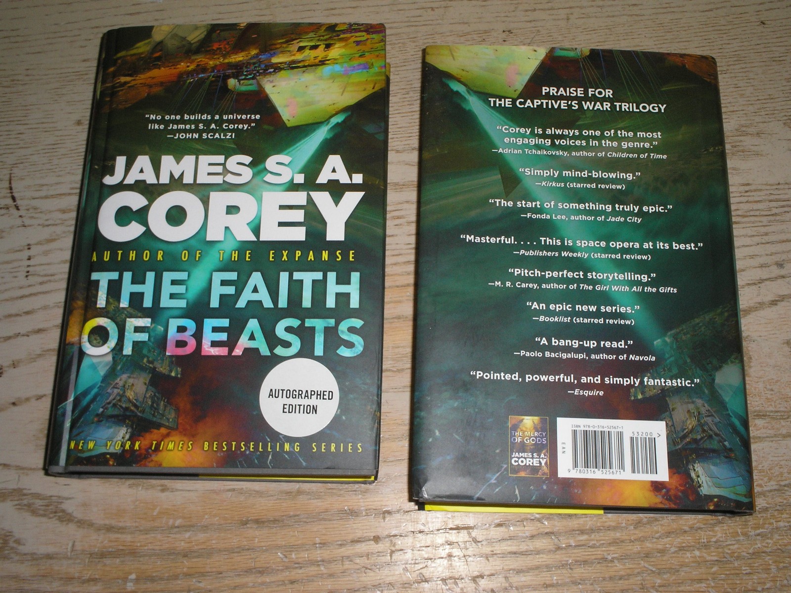 SIGNED US 1st print The Faith of Beasts Hardcover by Corey, James S. A. NEW
