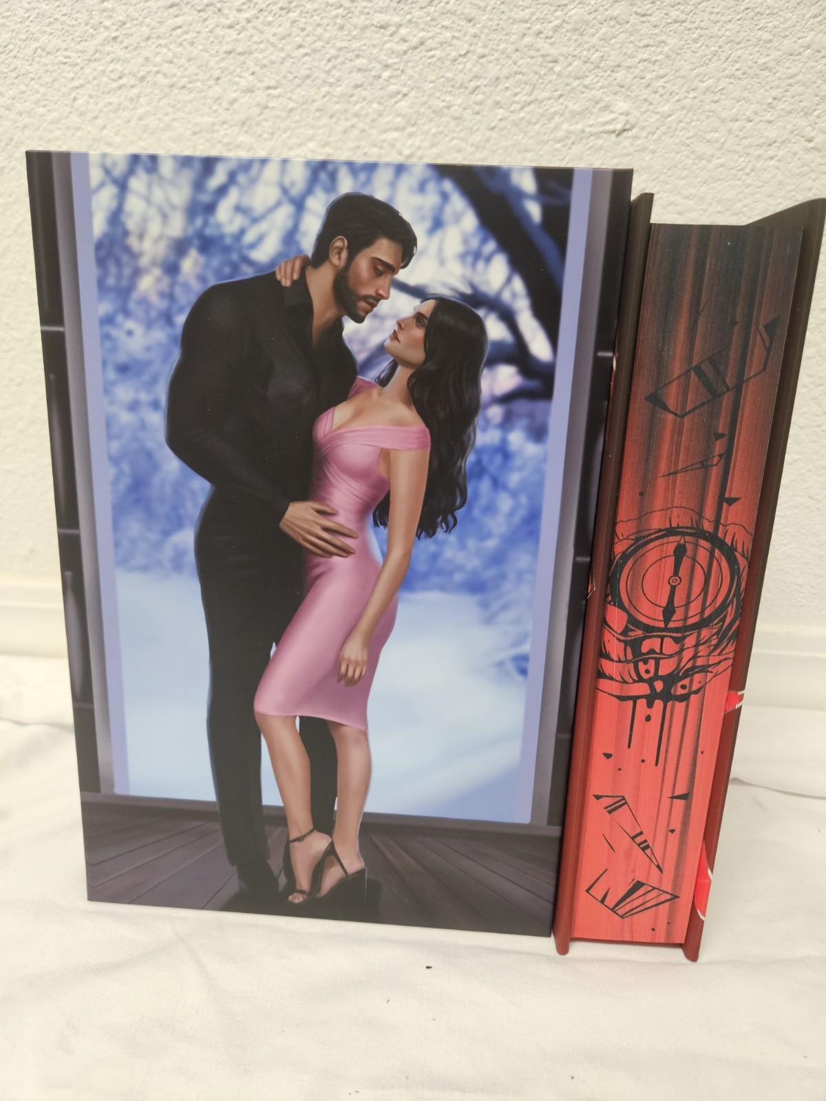 Books For Days Crate Rina Kent Deception Trilogy Hardcover & Case Red Edges