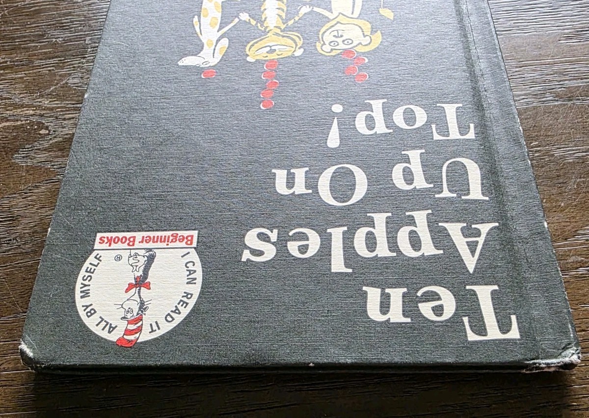 Dr. Seuss Ten Apples Up On Top! By Theo. LeSieg VINTAGE 1961 Book Club Edition