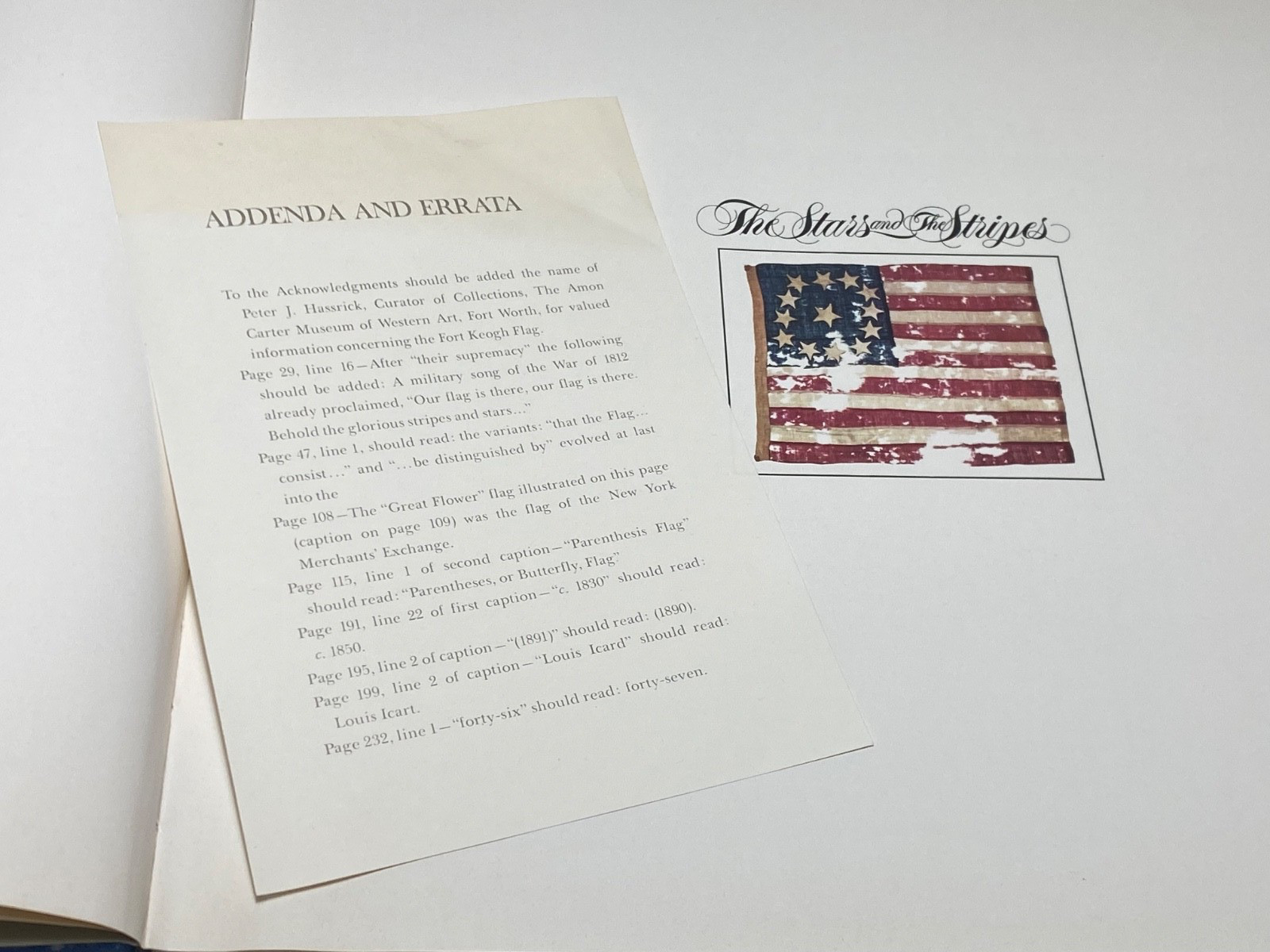 The Stars and the Stripes: The American Flag by Boleslaw & Mastai 1973 First Ed