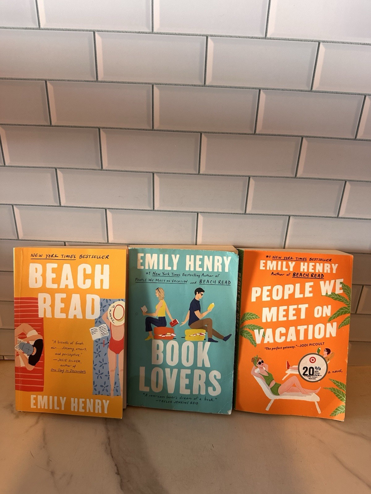 Emily Henry Lot Of 3 Book Lovers People We Meet On Vacation Beach Read PB