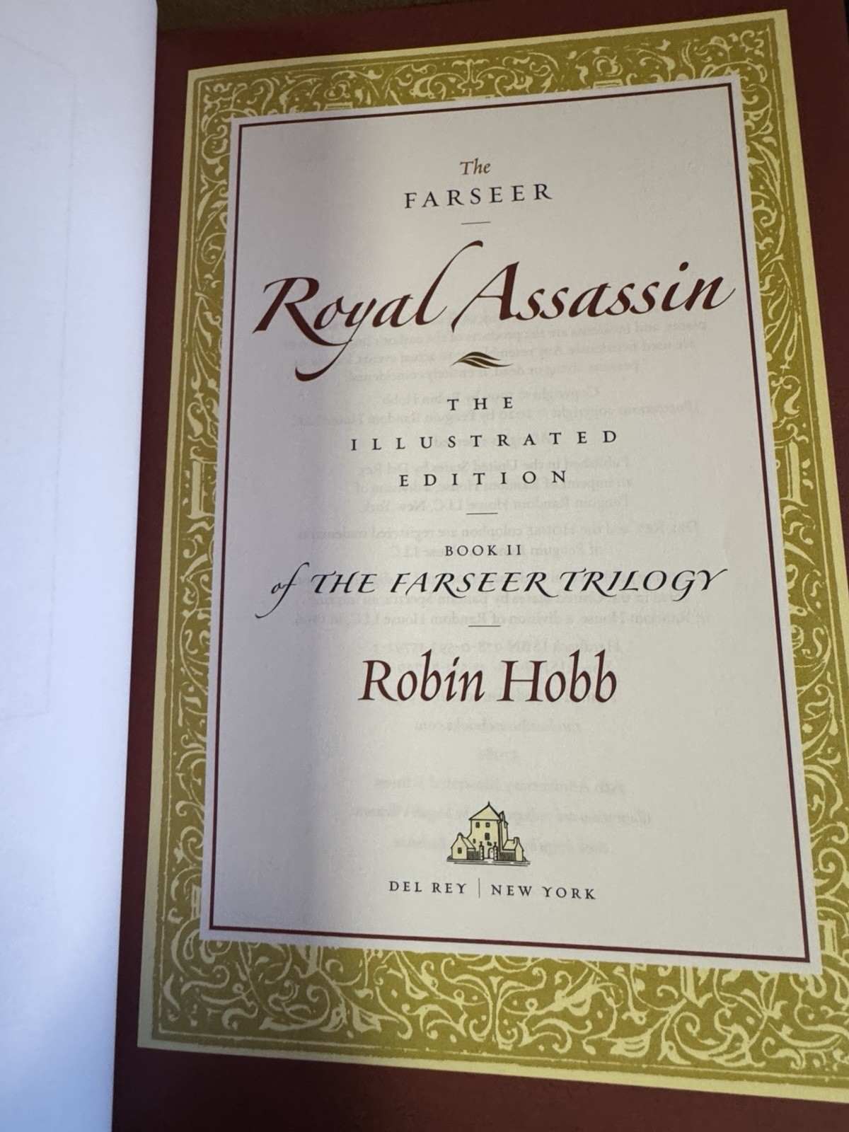 Farseer Trilogy (Assassin’s Apprentice, Royal, Quest) Hobb Illustrated HC