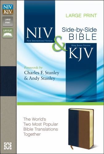 NIV & KJV Side-by-Side Bible : Navy / Tan Italian Duo-Tone: The World’s Two M…