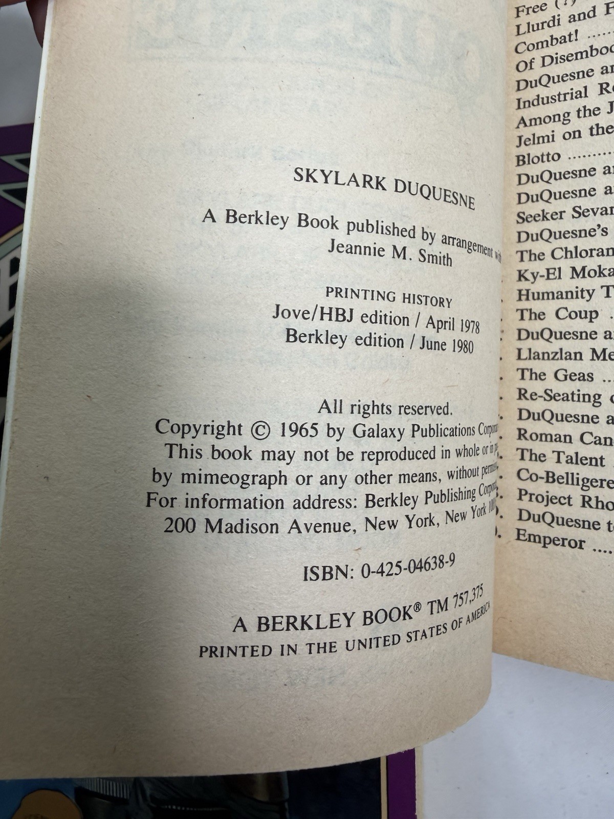 E. E. „Doc“ Smith Skylark Sci-Fi Paperback Pocket Books Lot 2